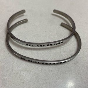 You are Enough & Be Still and Know Mantra Bands